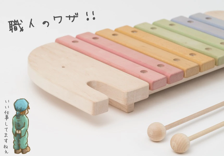 新品未使用☆木琴 バチ 木製 - パーカッション・打楽器